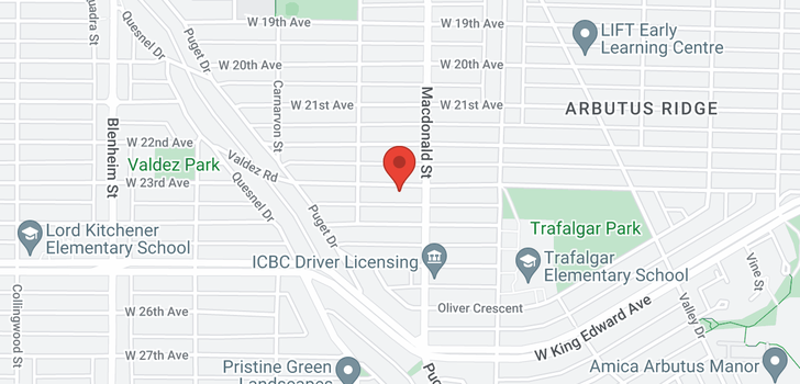 map of 2838 W 23RD AVENUE